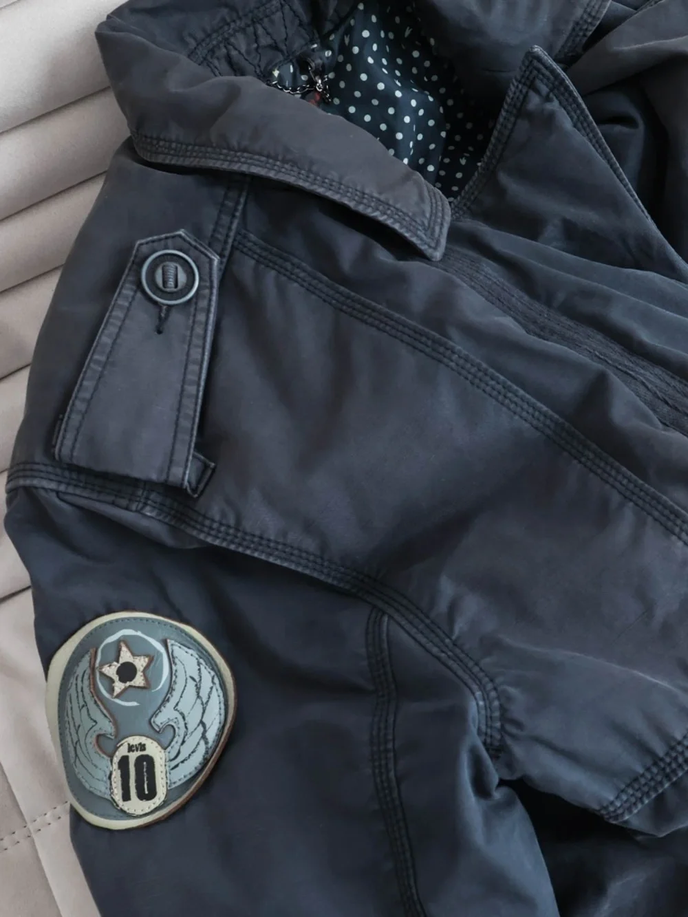 Rare Vintage Y2K Levi's Heavyweight Parka Naturally Sun Fading And Distressing - Picture 4 of 11